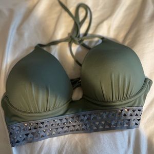Green Bathing suit top